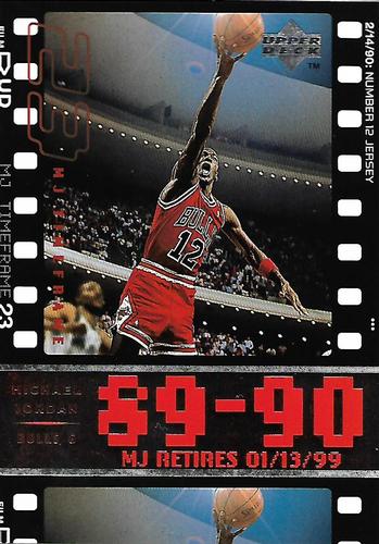 1999 Upper Deck Michael Jordan Retirement Set #6 Michael Jordan - 1989-90: Number 12 Jersey
