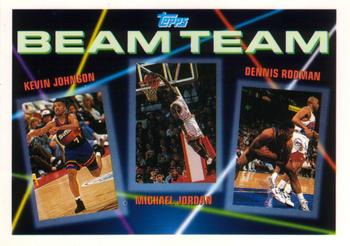 1992-93 Topps - Beam Team #3 Kevin Johnson / Michael Jordan / Dennis Rodman
