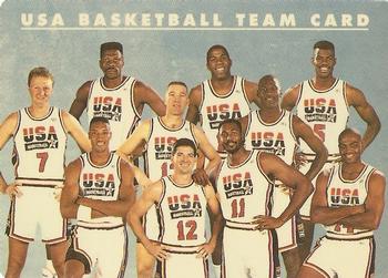 1992 SkyBox USA #NNO USA Basketball Team Card - Plastic