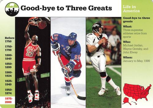 1994-01 Grolier Story of America Cards #130.17 Good-bye to Three Greats