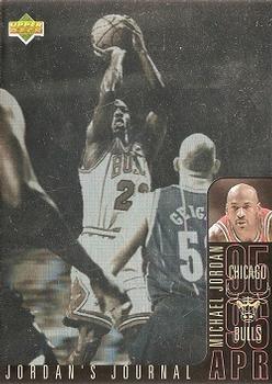 1996-97 Collector's Choice Italian - Jordan's Journal #J6 Michael Jordan - April