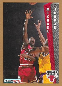 1992-93 Fleer - Perforated Magazine Promo Sheet Singles #32 Michael Jordan