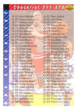 1992-93 Upper Deck #419 Checklist: 311-420