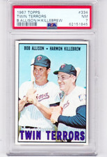 1967 Topps #334 Twin Terrors (Bob Allison / Harmon Killebrew) CPC