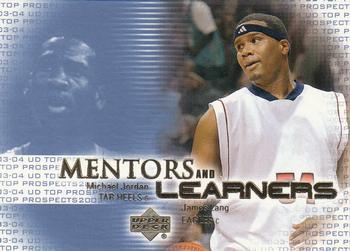 2003 UD Top Prospects - Mentors and Learners #ML6 Michael Jordan / James Lang