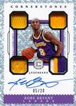 2017-18 Panini Cornerstones - Legendary Cornerstones Crystal #LC-KBR Kobe Bryant AU, MEM, SN20