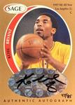 1998 SAGE - Autographs Bronze #A6 Kobe Bryant AU, SN85
