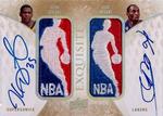 2007-08 Upper Deck Exquisite Collection - Logoman Autographs Dual #DL-BD Kobe Bryant / Kevin Durant AU, MEM, SN1