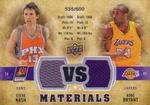 2009-10 Upper Deck - VS Materials #VS-BN Kobe Bryant / Steve Nash MEM, SN600