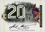 2016-17 Panini Impeccable - Impeccable Season Autographs #SA-KB Kobe Bryant AU, SN20