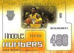 2002-03 Fleer Hot Shots - Hot Numbers #19 HN Kobe Bryant SN350
