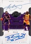 2017-18 Panini Dominion - Franchise Favorites Dual Signatures #FF-LAL Shaquille O'Neal / Kobe Bryant AU, SN10