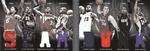 2011-12 Panini Preferred - Slam Dunk Memorabilia #3 Julius Erving / Blake Griffin / Dominique Wilkins / Kobe Bryant / LeBron James / Vince Carter / Dwyane Wade / Clyde Drexler MEM, SN99