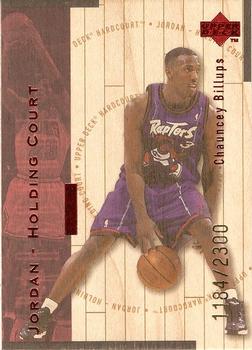 1998 Upper Deck Hardcourt - Jordan Holding Court Red #J26 Chauncey Billups / Michael Jordan