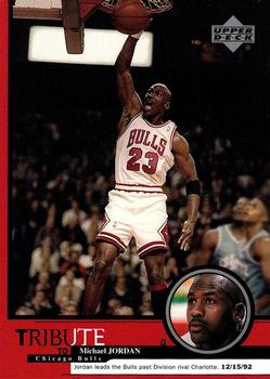 1999 Upper Deck Tribute to Michael Jordan #15 Michael Jordan (Bulls past Charlotte 12/15/92)