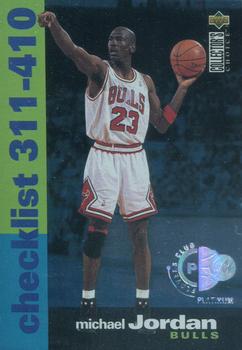 1995-96 Collector's Choice - Player's Club Platinum #410 Michael Jordan - Checklist: 311-410
