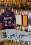 2015-16 Panini Spectra - Superstar Materials Autographs Gold Prizms #SM-KB Kobe Bryant AU, MEM, SN10