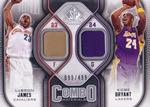 2009-10 SP Game Used - Combo Materials #CM-BJ Kobe Bryant / LeBron James MEM, SN499