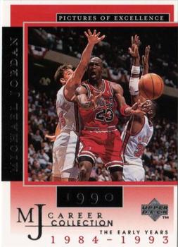 1998 Upper Deck Michael Jordan Career Collection #7 Michael Jordan/Pictures of Excellence 1990