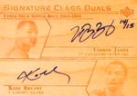 2003-04 Upper Deck Honor Roll - Signature Class Duals #SC-LJ/KB LeBron James / Kobe Bryant AU, SN15