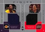 2002-03 Upper Deck Finite - Elements Dual Warm-Ups #KB/AI Kobe Bryant / Allen Iverson MEM