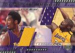 2000-01 Upper Deck - UD Combo Game Jerseys (Series Two) #KB/SO Kobe Bryant / Shaquille O'Neal MEM, SN50 MEM: Jersey; 2001 copyright