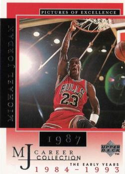 1998 Upper Deck Michael Jordan Career Collection #15 Michael Jordan/Pictures of Excellence 1987
