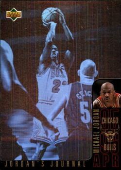 1996-97 Collector's Choice Spanish - Jordan's Journal #J6 Michael Jordan - April