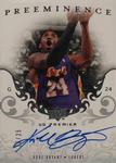 2007-08 Upper Deck Premier - Preeminence Gold #PE-KB Kobe Bryant AU, SN25