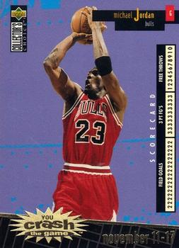1996-97 Collector's Choice Italian - You Crash the Game Scoring Gold #C30 Michael Jordan - VAR: November 11-17 (W)