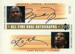 2002-03 Upper Deck Generations - All-Time Dual Autographs #MJ/KB Michael Jordan / Kobe Bryant AU, SN25