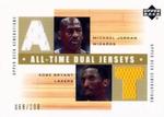 2002-03 Upper Deck Generations - All-Time Dual Jerseys #MJ/KB-J Michael Jordan / Kobe Bryant MEM, SN100