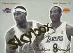 2003-04 SkyBox Autographics - Rookies Affirmed #12RE Lebron James / Kobe Bryant