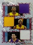 2006-07 Topps Luxury Box - Courtside Relics Triple #CTR-BOF Kobe Bryant / Lamar Odom / Jordan Farmar MEM, SN249