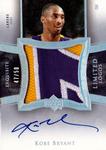 2004-05 Upper Deck Exquisite Collection - Limited Logos #LL-KB2 Kobe Bryant Yellow AU, MEM, SN50