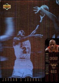 1996-97 Collector's Choice Spanish - Jordan's Journal #J2 Michael Jordan - December