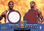 2004-05 Upper Deck - All-Star Weekend Authentics Double #ASW2-BJ Kobe Bryant / LeBron James MEM