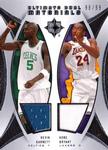 2007-08 Upper Deck Ultimate Collection - Ultimate Dual Materials #DUM-GB Kevin Garnett / Kobe Bryant MEM, SN99 MEM: Game-Used Memorabilia; Garnett MEM is from Timberwolves; Bryant MEM is from All-Star Game