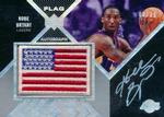 2007-08 UD Black - Flags Autographs #FA-KB Kobe Bryant AU, MANU, SN25