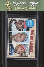 1968 Topps #3 National League 1967 RBI Leaders (Orlando Cepeda / Bob Clemente / Hank Aaron) LL