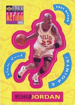 1996-97 Collector's Choice - Super Action Stick-Ums 2 #S30 Michael Jordan