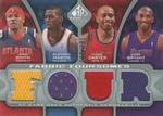2009-10 SP Game Used - Fabric Foursome #F4-BMCS Kobe Bryant / Desmond Mason / Vince Carter / Josh Smith MEM, SN199