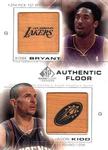 2000-01 SP Game Floor - Authentic Floor Combos #C16 Kobe Bryant / Jason Kidd MEM