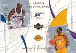 2002-03 Upper Deck Ultimate Collection - Jerseys Dual #MJ/KB Michael Jordan / Kobe Bryant MEM, SN125