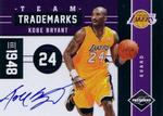2011-12 Panini Limited - Team Trademarks Signatures #8 Kobe Bryant AU, SN49