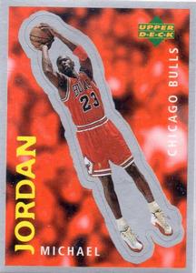1997-98 Upper Deck NBA Stickers (European) #205 Michael Jordan