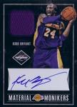 2011-12 Panini Limited - Monikers Materials #1 Kobe Bryant AU, MEM, SN25