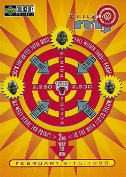1997-98 Collector's Choice - MJ BULLSeye #B6 Michael Jordan - 2,250-2,500 or February 9-15 (W)