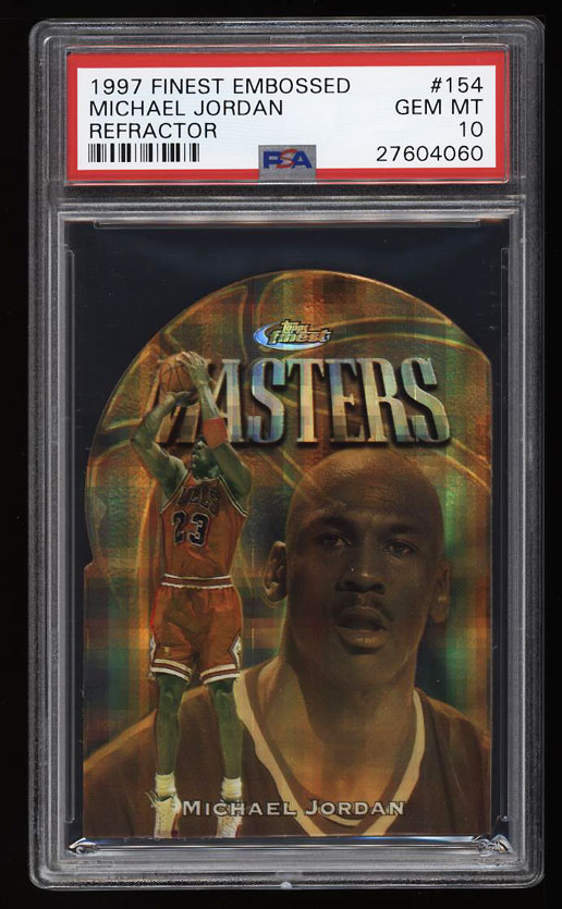 1997 Finest Die-Cut Gold Embossed Refractor #154 /74