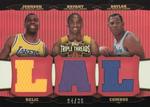 2006-07 Topps Triple Threads - Relics Combos #TTRC-50 Magic Johnson / Kobe Bryant / Elgin Baylor MEM, SN36